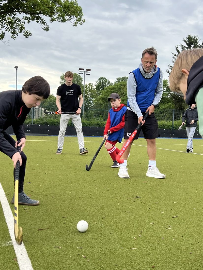 Ausgelassene Stimmung beim Training